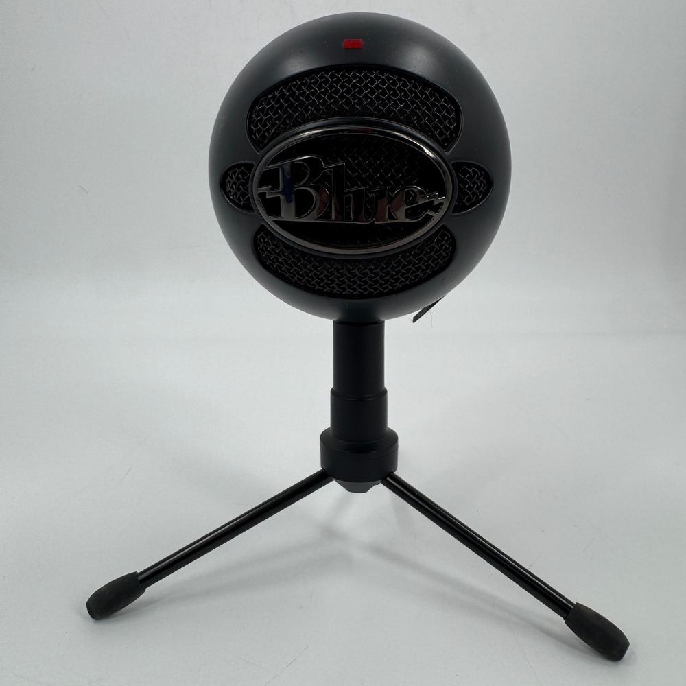 Blue Snowball iCE USB Microphone Black Desktop Condenser Mic with Tripod Stand